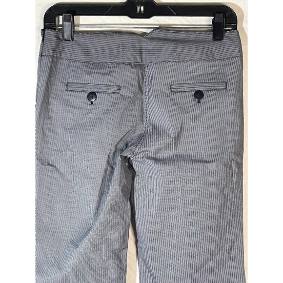 Star city short pants capris Gray buttons horizontal strips gray zip size 3 READ - Picture 10 of 12